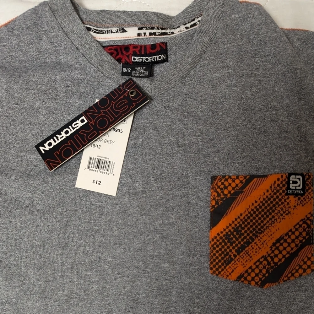Distortion & Arizona Boy's 2PCS Tees Lot Size L (10-12) NWT MSRP $24